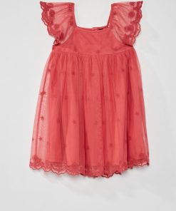 Robe de cérémonie en tulle - Rose