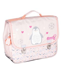 Cartable scolaire 36 cm 2 compartiments KIP Sweety Pingouin rose - Rose