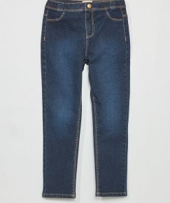 Pantalon slim denim - Coupe + confortable - Bleu