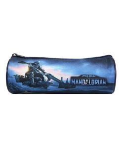 BAGTROTTER Trousse scolaire ronde DS Star Wars / The Mandalorian Bleue - Bleu