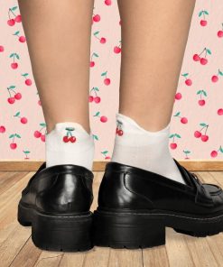 Socquettes En Coton Fruits- Sockup- 35-42 - Rouge
