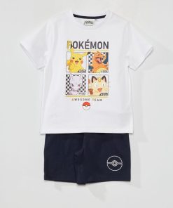 Pyjama 'Pokémon' - 2 pièces - Blanc/marine