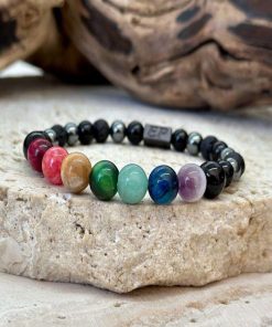 Bracelet énergie des chakras - Noir