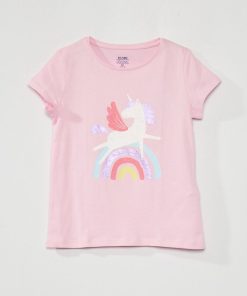 T-shirt à manches courtes - Rose