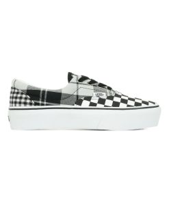 Baskets Vans Era Platform Plaid - Blanc