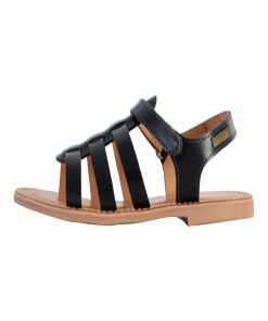 Sandale Cuir Enfant Les Tropeziennes Badox 423 - Bleu