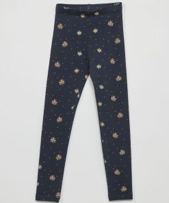 Legging long à motifs - Bleu