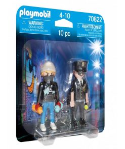 70822 'playmobil' Duo Policier Et Taggueur - N/A