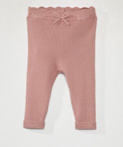 Legging en maille côtelée - Rose