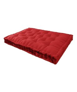 Matelas palette Kala cerise coton - Rouge