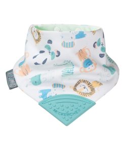 Bavoir bandana avec embout de dentition, Safari - Multicolore