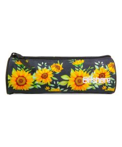 BAGTROTTER Trousse scolaire ronde Offshore Noir Tournesols - Noir