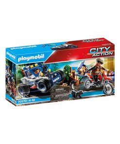 70570 Policier Avec Voiturette Et Voleur Moto, 'playmobil' City Action - N/A