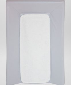 Matelas à langer avec serviette - gris/blanc
