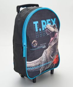 Sac à dos à roulettes 'Jurassic World' - Noir/bleu