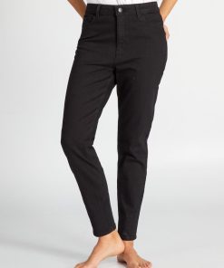 Jean slim en denim - 28L - Noir