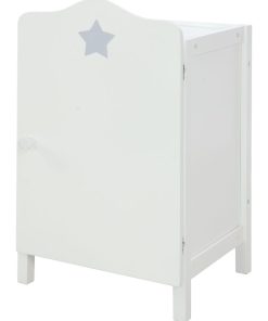 ROBA Armoire de poupée "Stella" - pour ranger les vêtements et accessoires de poupée – Laqué Blanc - N/A