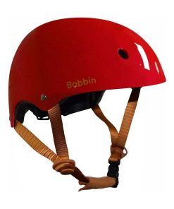 Casque vélo rouge brillant Bobbin - Rouge