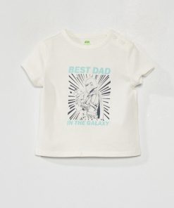 T-shirt 'The Mandalorian' 'Star Wars' - Blanc