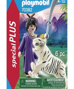 70382 'playmobil' Combattante Ninja Et Tigre - N/A