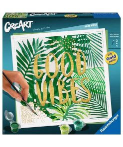 CreArt Peinture au numéro : Carré - Good vibes - N/A