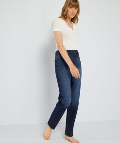 Jean regular taille haute - 28L - Brut