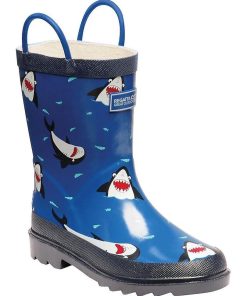 Regatta - Bottes de pluie MINNOW - Bleu Blanc