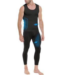 Ensemble sculptant collant et débardeur Cellutex - Noir