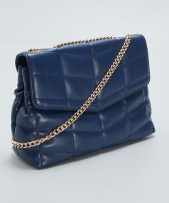 Sac bandoulière matelassé - BLEUU