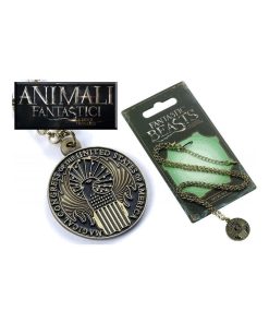 Les Animaux fantastiques pendentif et collier Magical Congress - Doré/or
