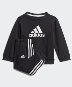 Ensemble sweat + pantalon de jogging 'Adidas' - 2 pièces - Noir/blanc