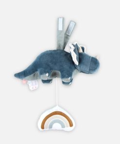 Peluche musical Ops en Veloudoux, - Bleu