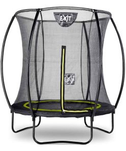 Trampoline sur pieds rond 183cm noir et filet de sécurité Sihouette EXIT - Noir
