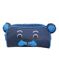 BAGTROTTER Trousse scolaire rectangulaire Kids Bleue Ourson - Bleu