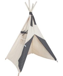 Tipi enfant beige STARS gris - N/A