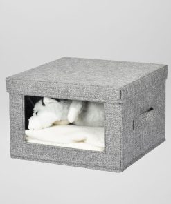 Boite de rangement avec fenêtre - Gris