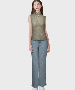 Pull en maille sans manche - BEIGE NOMA
