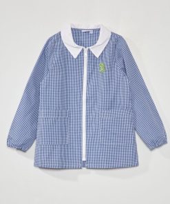 Tablier à carreaux - Bleu
