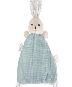 Doudou Plat Lapin Bleu Colombe K'doux - N/A