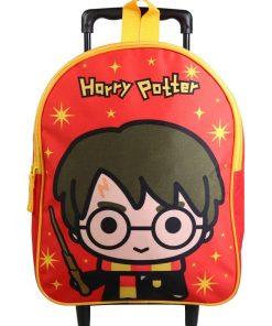 BAGTROTTER Sac à dos à roulettes 31 cm maternelle Harry Potter Rouge Chibi - Rouge