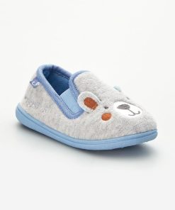 Chaussons 'ours' - bleu