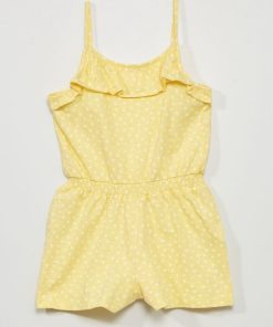 Combishort à motif - Jaune