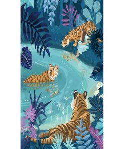 Puzzle Tigres Au Clair De Lune 1000 Pièces - N/A