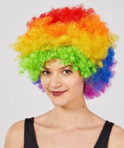 Perruque afro - multicolore