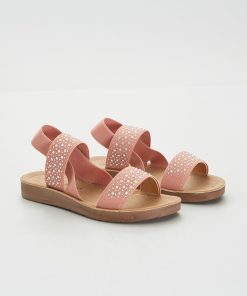 Sandales à strass - Rose