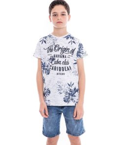 T-shirt col rond NAKOTA BOY - Ecru