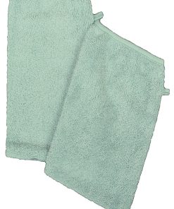 Eveil Et Nature Lot De 2 Gants De Toilette Coton Bio - Vert