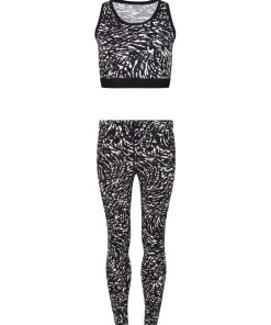 Regatta - Ensemble t-shirt et legging ATKIN - Noir Blanc