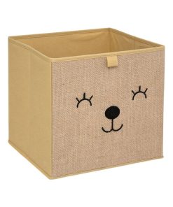 Bac de rangement jute animal - Beige