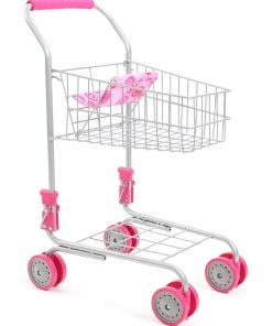 Chariot de supermarché métallique - N/A